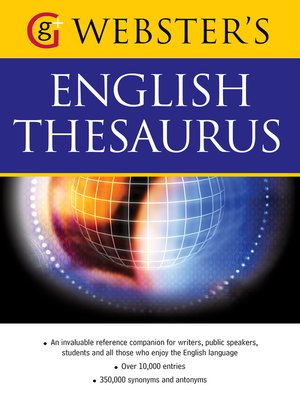cover image of Webster's American English Thesaurus